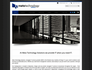 metatechnologysolutions.com screenshot