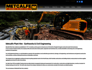 metcalfe-plant-hire.co.uk screenshot