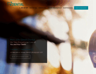 metcalfestreetdental.ca screenshot