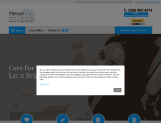 metcalffamilydentistry.com screenshot