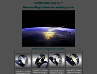 meteorite-rings.com screenshot