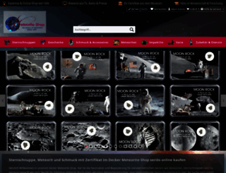 meteorite-shop.de screenshot