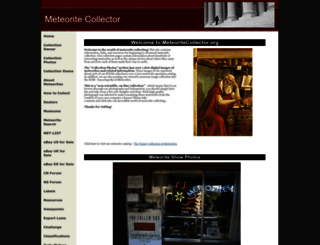 meteoritecollector.org screenshot