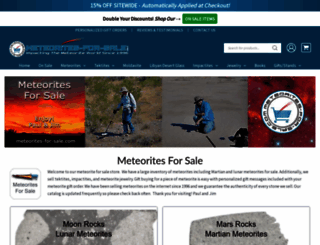 meteorites-for-sale.com screenshot
