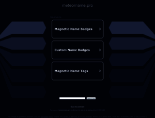 meteorname.pro screenshot