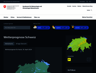 meteoschweiz.ch screenshot