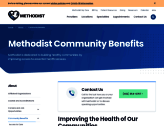 methodistcommunitybenefit.com screenshot