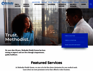 methodisthealthsystem.org screenshot