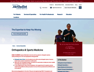 methodistorthopedics.com screenshot