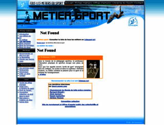 metier-sport.com screenshot