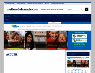 metiersdelasante.com screenshot