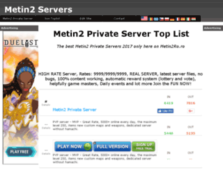 metin2servers.biz screenshot