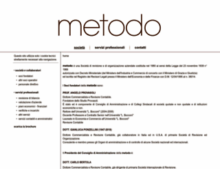 metodosrl.it screenshot