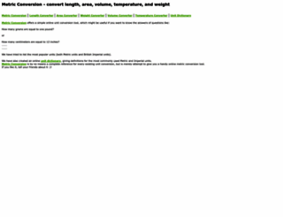 metric-conversion.net screenshot
