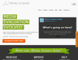 metricscience.com screenshot
