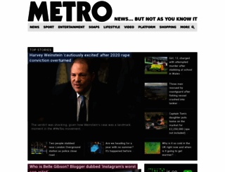 metro.co.uk screenshot