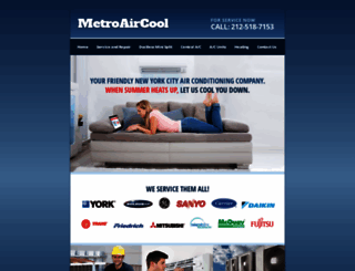 metroaircool.com screenshot