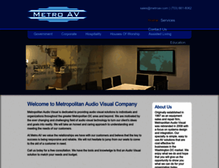 metroav.com screenshot