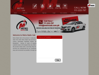 metrocab.com.pk screenshot