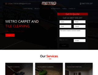 metrocarpetandtilecleaning.com.au screenshot