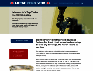 metrocoldstor.com screenshot