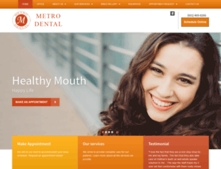 metrodentalms.com screenshot