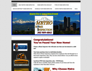 metrodenverhomeinspection.com screenshot
