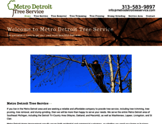 metrodetroittreeservice.com screenshot