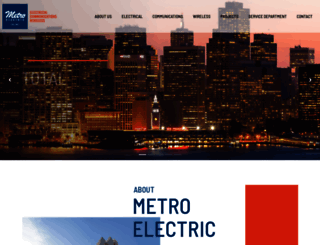 metroelectric.com screenshot