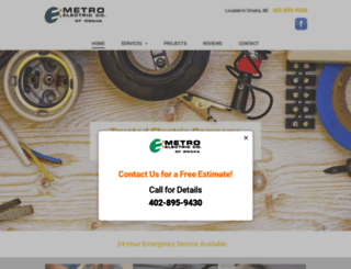 metroelectricomaha.com screenshot