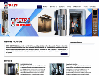 metroelevators.com screenshot