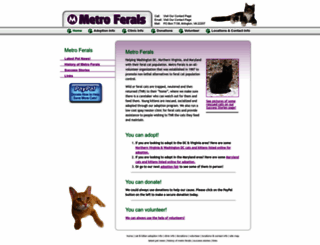 metroferals.org screenshot