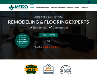 metroflooringhouston.com screenshot