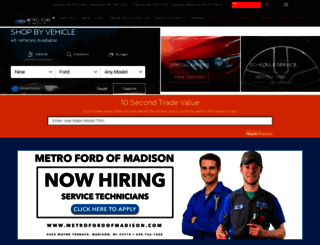 metrofordofmadison.com screenshot