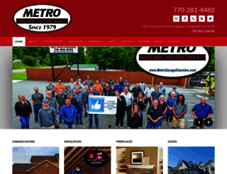 metrogaragedoorsinc.com screenshot