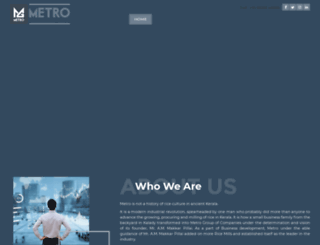 metrogroupindia.in screenshot