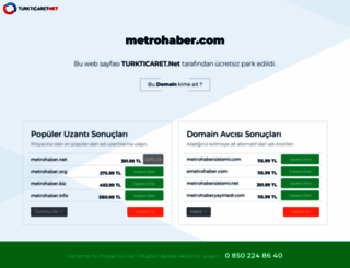 metrohaber.com screenshot