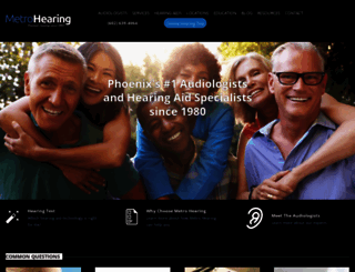 metrohearing.com screenshot