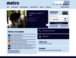 metroinfo.co.nz screenshot