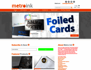 metroinkprinting.com screenshot