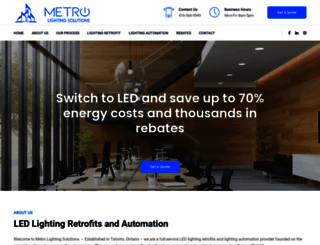 metrolighting.ca screenshot