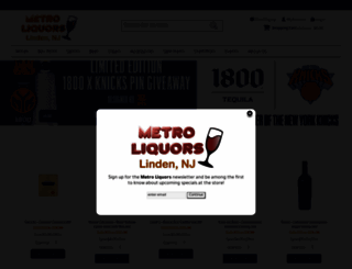 metroliquors.com screenshot