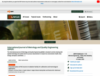 metrology-journal.org screenshot