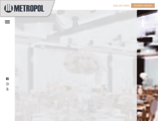 metropolbanquet.com screenshot