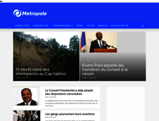 metropolehaiti.com screenshot