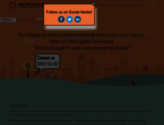 metropolis-surveyors.com screenshot