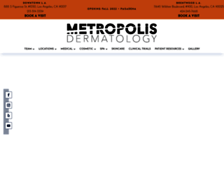 metropolisdermatology.com screenshot