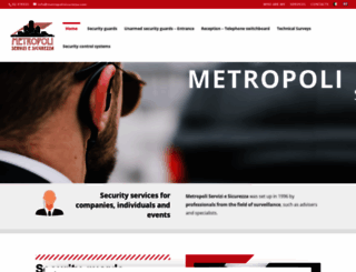 metropolisicurezza.com screenshot