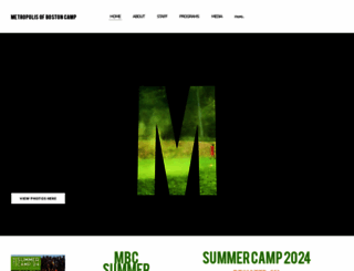 metropolisofbostoncamp.org screenshot