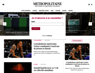 metropolitaine.fr screenshot